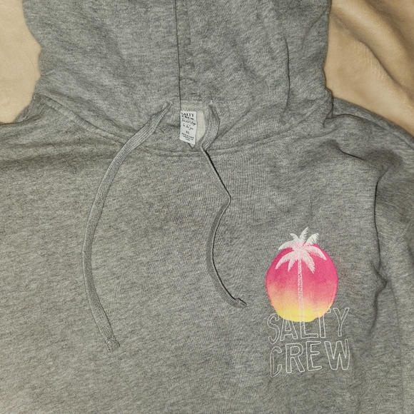 Women's Salty Crew NWT Cropped Gray Sweatshirt. Size XL - Picture 3 of 5